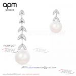 AAA APM Monaco Jewelry For Sale - Leaves And Pearl Earrings